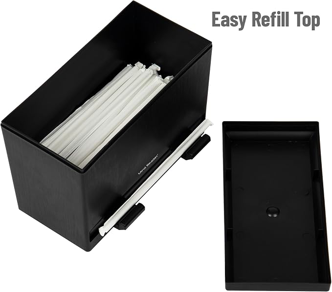Mind Reader Compact Straw Dispenser or Pencil Dispenser, Countertop Organizer - Image 4