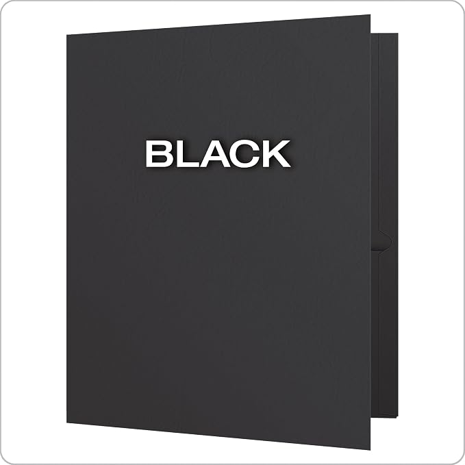 Oxford Twin-Pocket Folders, Textured Paper, Letter Size, Holds 100 Sheets - Image 4