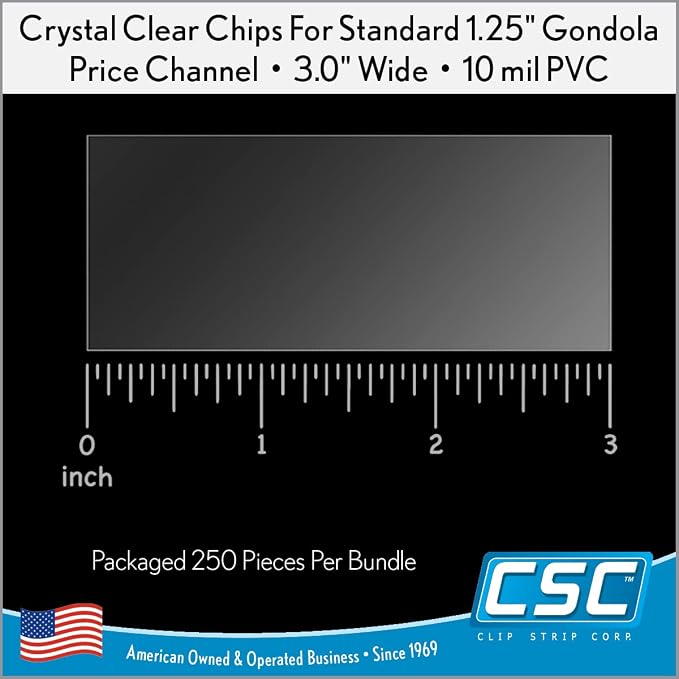 Price Data Channel Label Holder Chips, 10 Mil Thick, Gondola Shelf Edge - Image 6