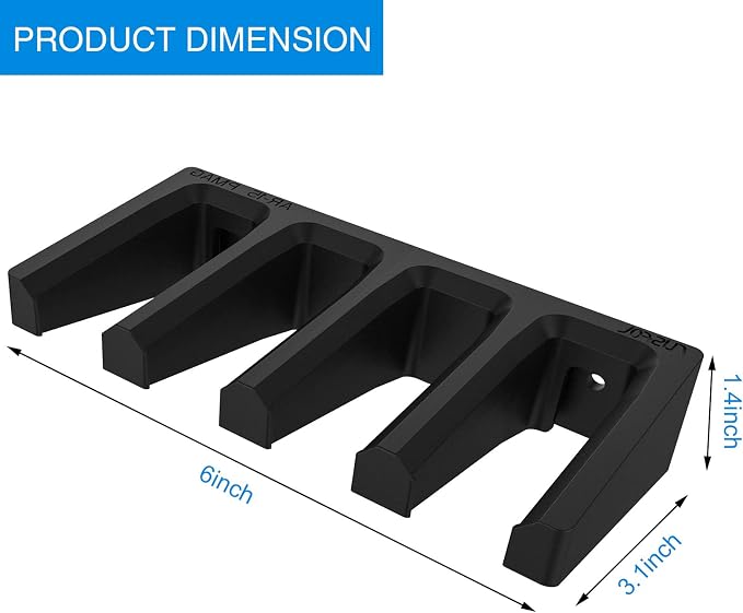 Solid ABS 6X Standard PMAG Wall Mount, Mag Holder, Home Magazine Storage Rack - Image 4