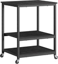 VASAGLE Printer Stand with Locking Wheels, Industrial Mobile Cart, Under Desk by Unknown