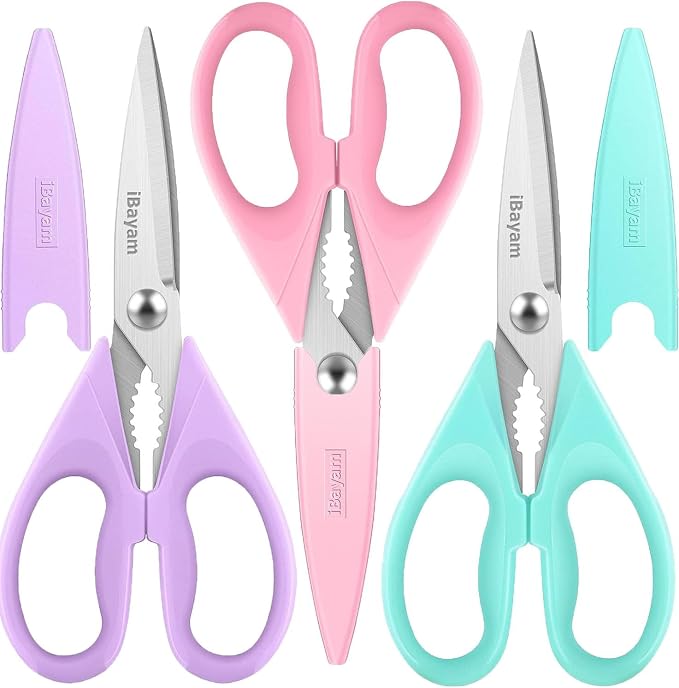 iBayam Kitchen Shears, Stainless Steel Scissors by iBayamDirect