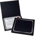 Classic Black and Silver Foil Certificate Folders by Fine+Stationery