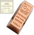 1 Pound Copper Bar Ingot Paperweight by Unknown
