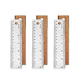 6-Inch Stainless Steel Metal Ruler by ZTEOFO
