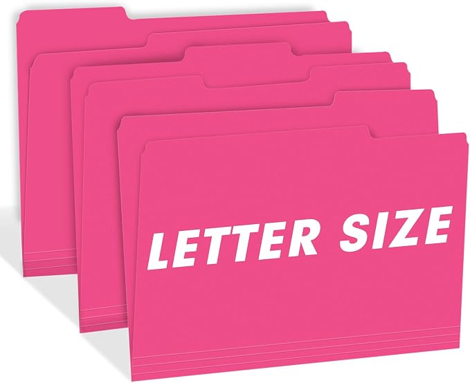 File Folder, RAZCC 150 Pack 1/3 Cut Tab File Folders Letter Size, Folders - Image 6