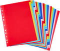 21-Tab A-Z Alphabet Binder Dividers by Prudiut