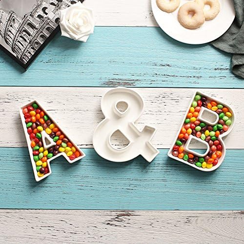 Coffeezone Small Ceramic Name Letter Dish & Mini Plates - Image 5