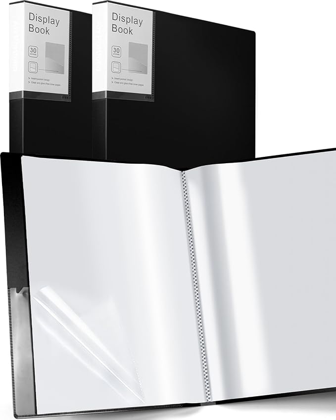 Art Portfolio 3 Packs 9"x12" Display Book Presentation Book Folder by Dynta