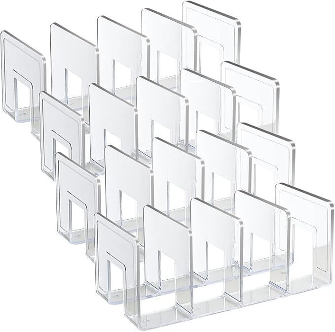 4 Pack Clear Acrylic File Organizer, Purse Organizer, File Sorter Desktop File by Unknown