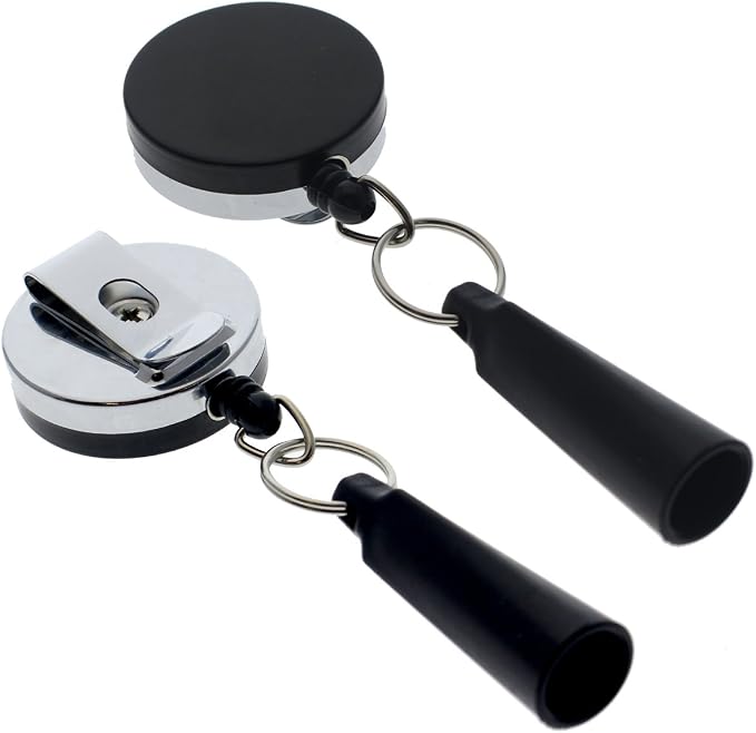 Bulk 20 Pack - Heavy Duty Retractable Pull Pen Holder - Ideal by SpecialistID