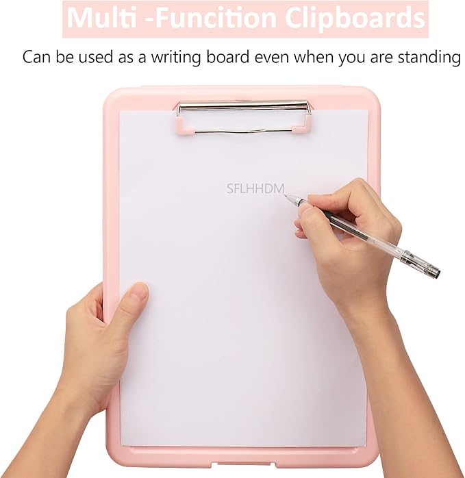 Clipboard with Storage, Storage Clipboard with Clip, Clipboards Foldable - Image 6