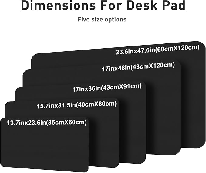 Aothia Leather Desk Pad Protector, Mouse Pad, Office Desk Mat, Non-Slip PU - Image 7