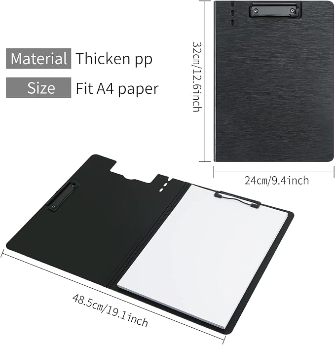 A4 Clipboard, 5 Pack Foldable Clipboards - Image 2