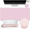 LIMKRIAN Pink Mouse Pad Set, Complete XXL Desk Mat by LIMKRIAN