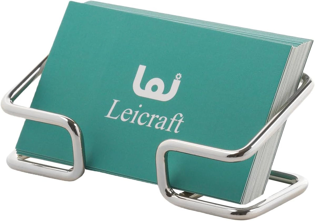 Business Card Holder for Desk, Cute Metal Card Organizers and Office Desk by Leicraft