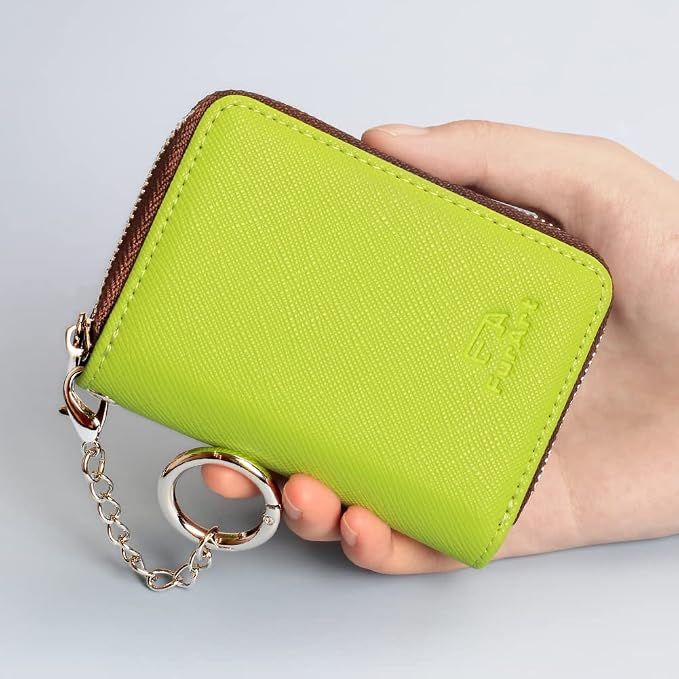 FurArt Zipper Wallet Women, RFID Blocking Credit Card Wallet, Business Card - Image 4