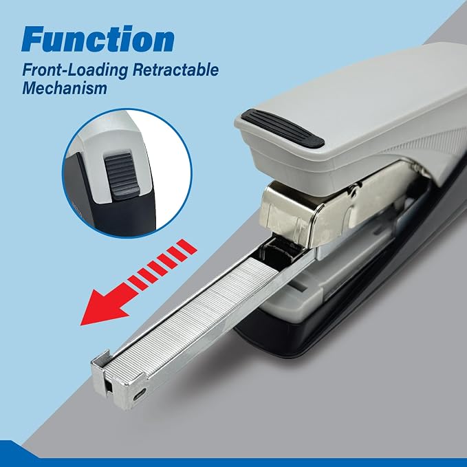 Easy-Flat Stapler: Effortlessly Staple 20-25 Sheets - Image 5