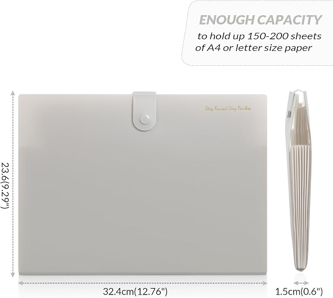 SKYDUE 7-Pocket Expanding File Folder, Professional Accordion Document Organizer - Image 4