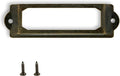 Antique Label Holder, 2.3 Inch, Office File Cabinet Shelves Drawer, Name Card by Rierdge