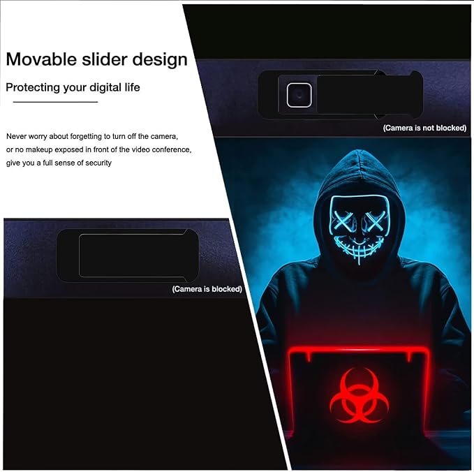 Laptop Camera Cover Slide, Computer Camera Cover Slide Large Size Webcam Cover - Image 3
