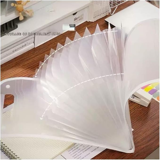 Vertical Accordion File Folder, 13 Pockets Expanding File Organize - Image 2