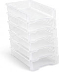 Geetery Set of 6 Turn in Trays Classroom Plastic Trays by Geetery