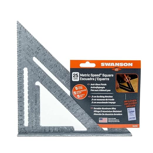 Swanson NA202 Metric Speed Square Layout Tool - Image 2