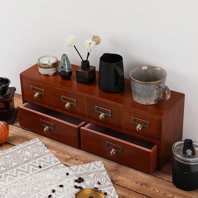 Apothecary Drawers Wooden Storage Box - Image 2