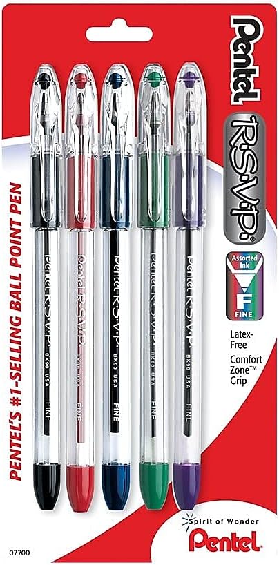 Pentel RSVP Ballpoint Pen, Fine Line by PentelofAmerica