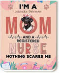 I'm a Labrador Retriever Mom and a Registered Nurse Nothing Scares Me Magnet by Ninety3POD