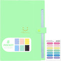 Expanding File Folder, 8 Pockets Accordion File Organizer, A4 Letter Size Paper by Nicecho