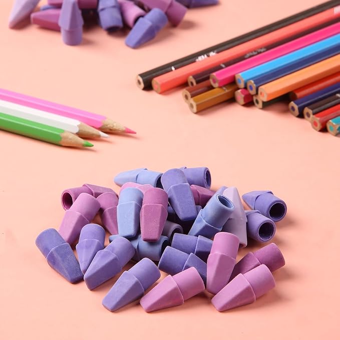 Mr. Pen- Pencil Erasers Toppers, 500 Pack, Colorful | Latex Free, No Smudge - Image 7
