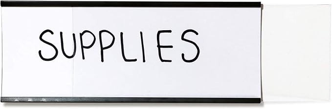 SmartSign Magnetic 'C' Channel Label Holders | 2.5" x 6" Pack of 10 - Image 4