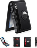 KIKVES Airtag Wallet for Men, Mens Smart Wallet for Air Tag RFID Blocking by KIKVES