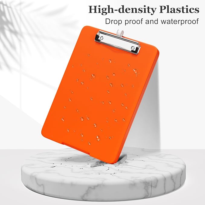 Piasoenc Small Clipboard with Storage, Clip Board with Pen Holder, School & - Image 5