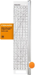 Fiskars Rotary Cutter and Ruler, Quilting Ruler, Rotary Cutter by Unknown