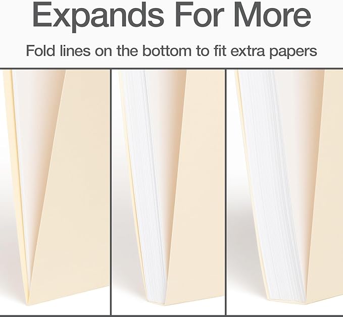 Oxford File Folders, 36 Pack, Letter Size, 3 Tabs, Durable Manila Paper - Image 4