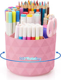 Desk Organizer, 360-Degree Rotating Pencil Pen Holders by NUOZME