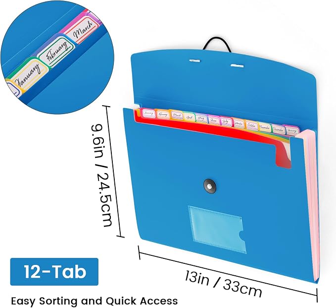 13 Pocket Accordion File Organizer - Image 2