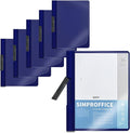 36 Pack Swing Clip Report Covers, Plastic Presentation Folders by SIMPROFFICE