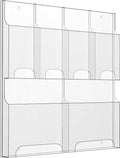 Acrylic Brochure Pamphlet Holder, 2 Magazine Holders and 4 Pamphlet Holders by Nalwort