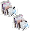 BEYGORM 2 Pack Acrylic Mail Holder, Vertical Letter Sorter by BEYGORM