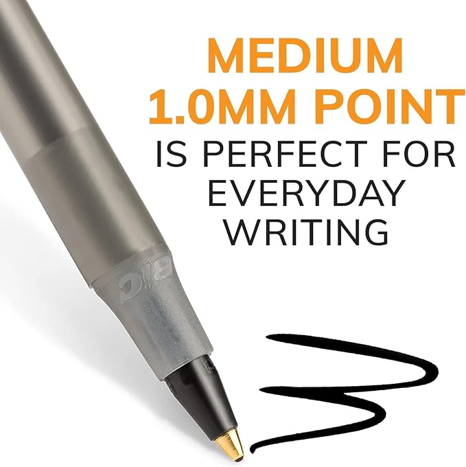 BIC Round Stic Xtra Life Ballpoint Pens, Office Essentials and Teacher Supplies - Image 9