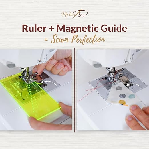 Madam Sew Seam Allowance Ruler & Magnetic Seam Guide - Image 3