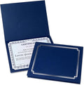 Classic Blue & Silver Certificate Folders by Fine+Stationery