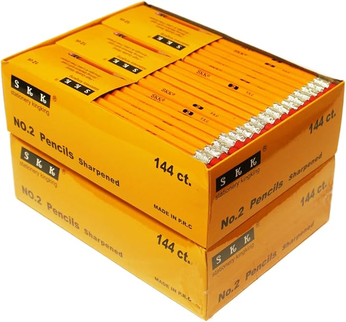 SKKSTATIONERY 288 Count Pre-sharpened #2 Pencils by SKKSTATIONERY