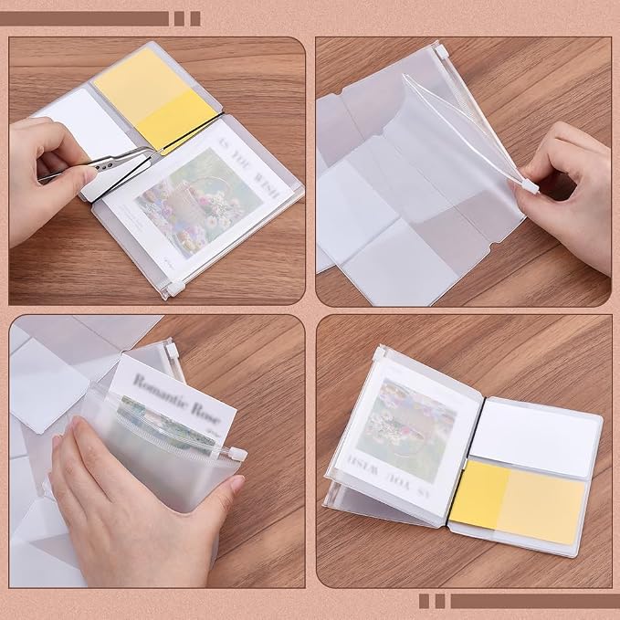 CRASPIRE 6Pcs Passport Size Zipper Pocket - Image 5