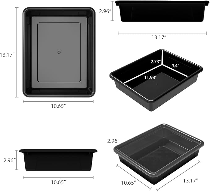 Storex Storage Tray, Letter Size - Image 2