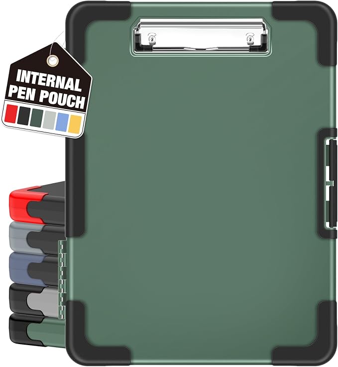 Sooez Toughest Clipboard with Storage, Internal Pen Pouch Included, Letter/ A4 by Sooez